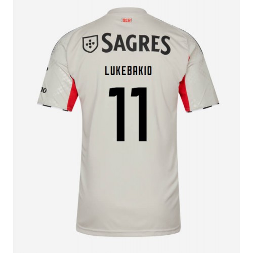 Benfica Dodi Lukebakio #11 Replika Bortatröja 2025-26 Kortärmad